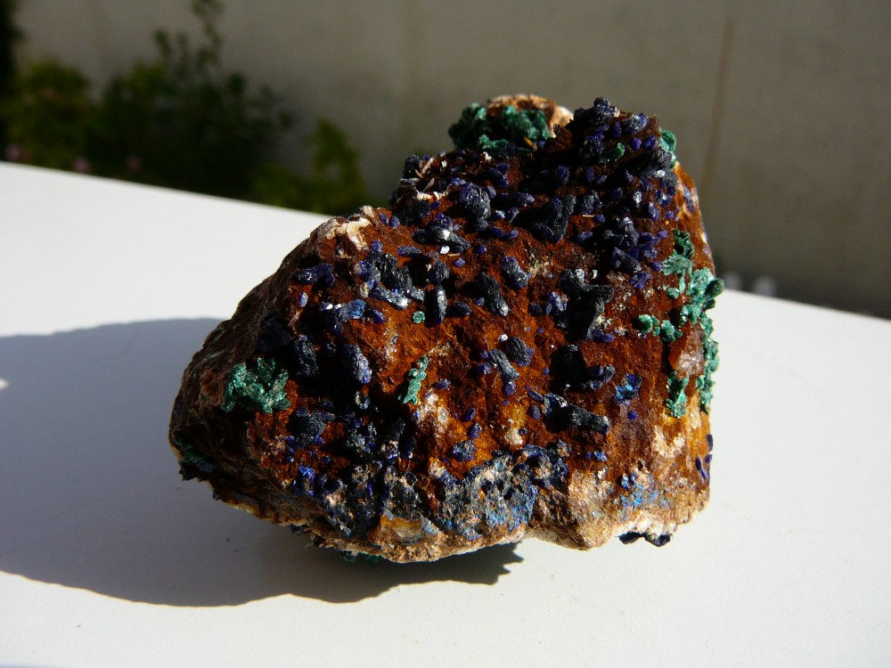 Azurite et Malachite mine du Tistoulet Tataout Maroc 2.JPG