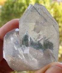 Quartz avec "fantôme" Chloriteux